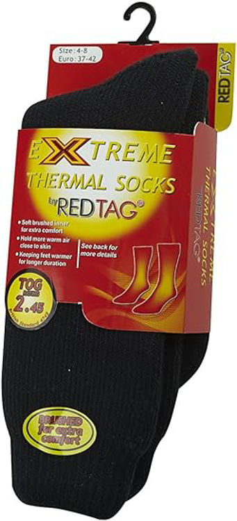 Picture of 42b307- XTREME BLACK THERMAL SOCKS- HOLD MORE WARM